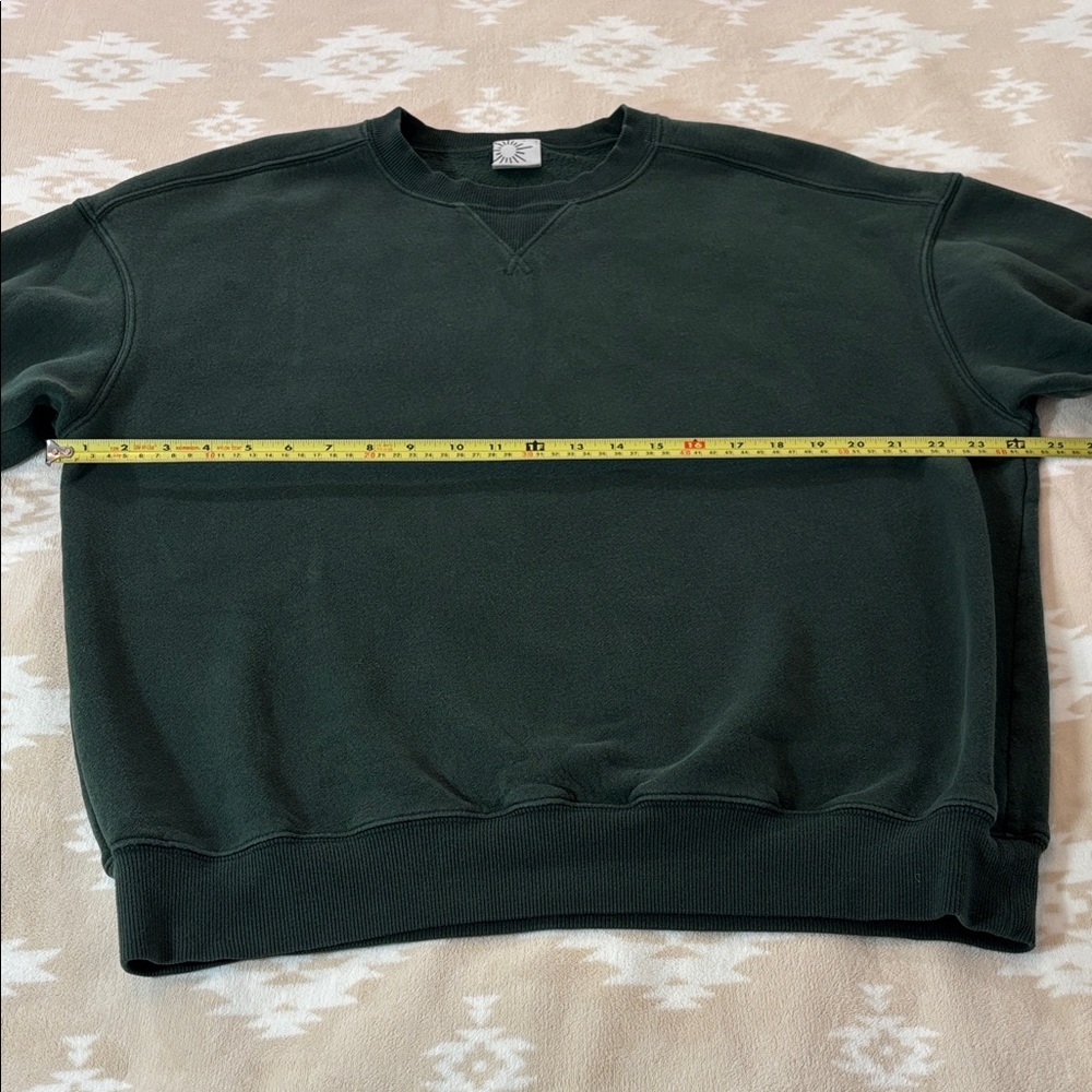 Aerie Offline Forest Green Crewneck Sweatshirt - Picture 6 of 9